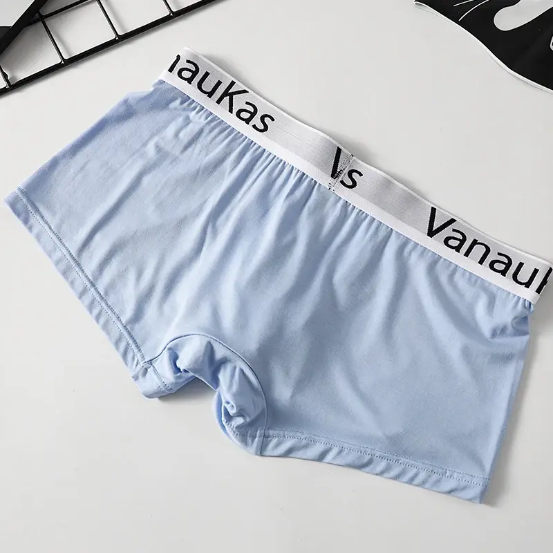 Shorts boxer modais masculinos com bolsa de suporte 3D e design conveniente de abertura lateral para uso confortável
