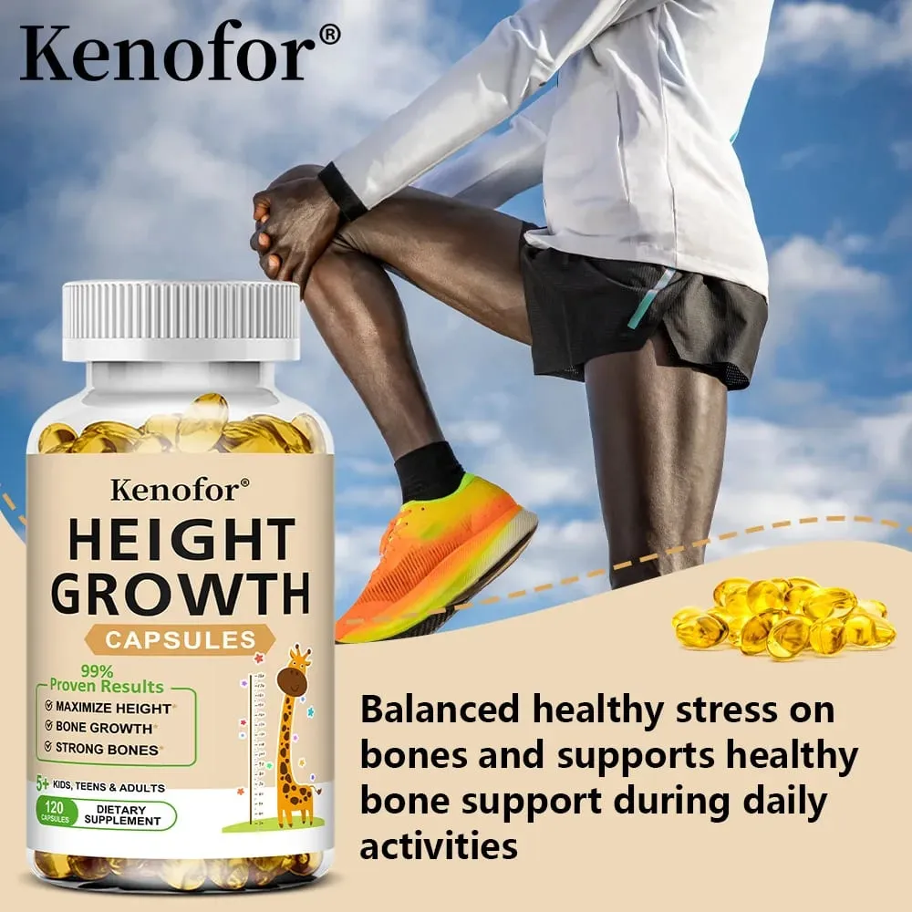 Height Growth Supplements - Supports Bone and Joint Health Natural Height Growth Promotes Absorption and Boosts Immunity