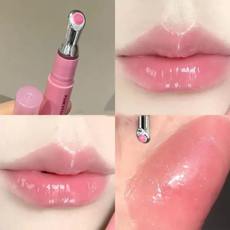 Lip Gloss Vitamin E Lip Serum Hydrating & Plumping Tinted Lip Gloss Moisturizing Lip Balm For Glossy Sheer Smooth Lips