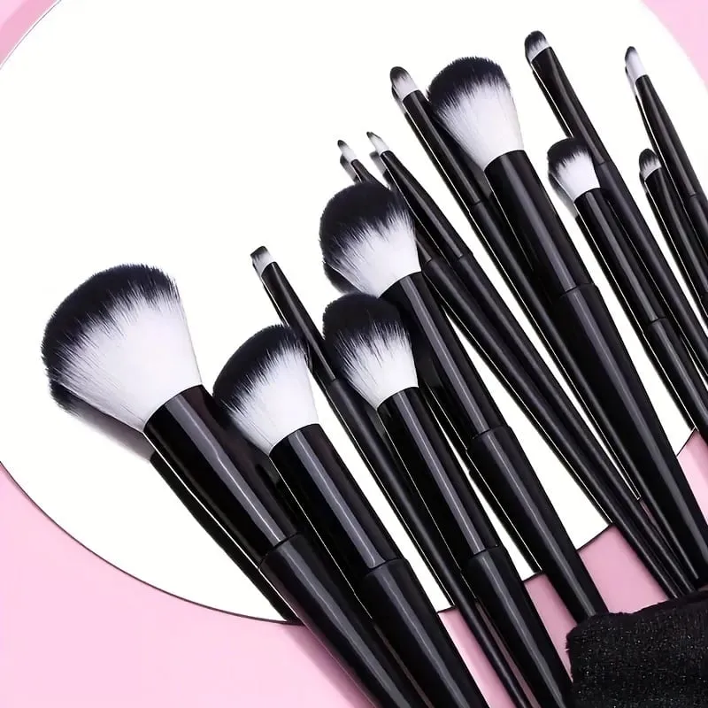 Conjunto de pincéis de maquiagem 13 peças, pincel sintético premium, base, pó, corretivo, sombra, blush, cosméticos, viagem