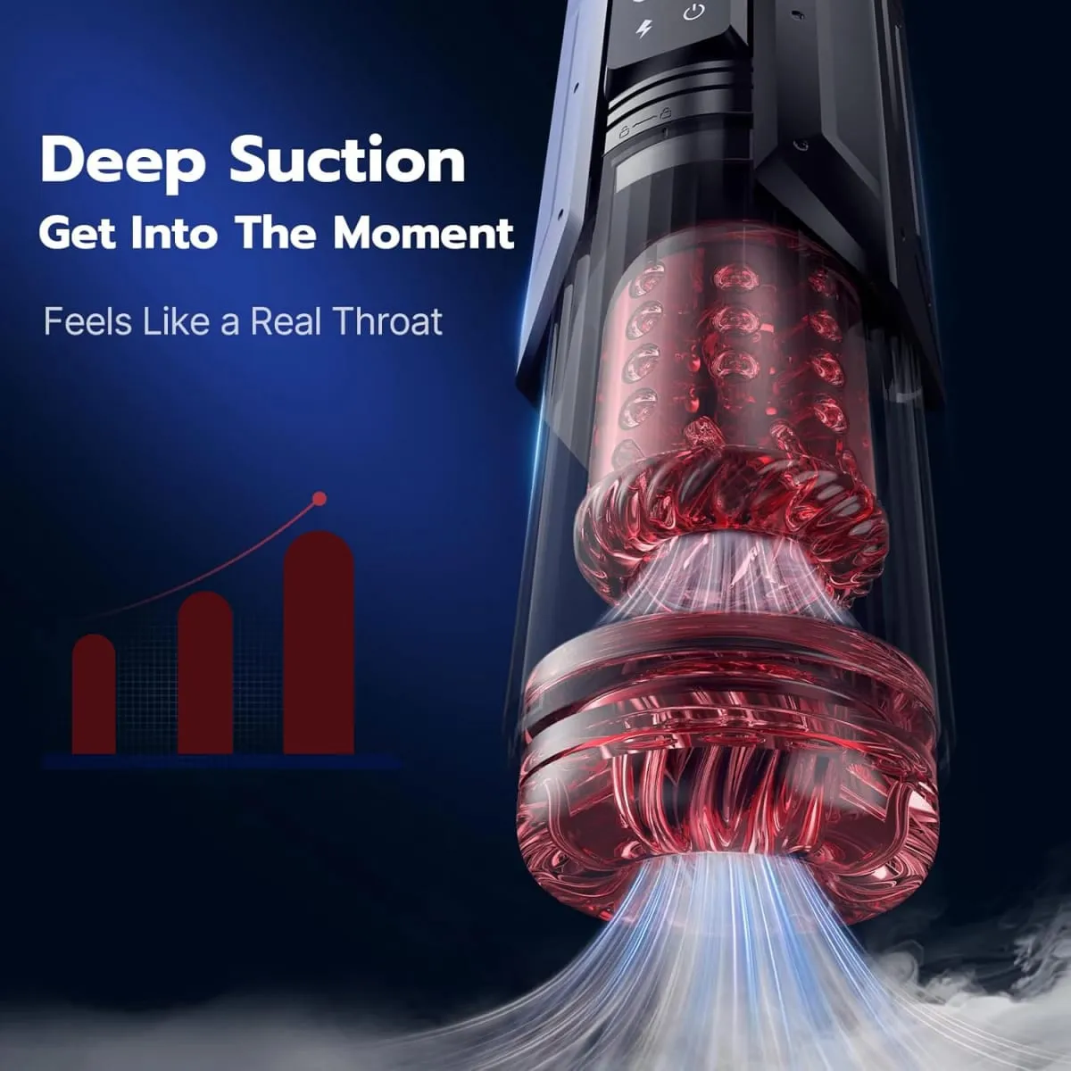 Masturbador masculino automático, 7 modos de sucção rotativa, boquete, máquina sexual, masturbação vibratória, alças duplas