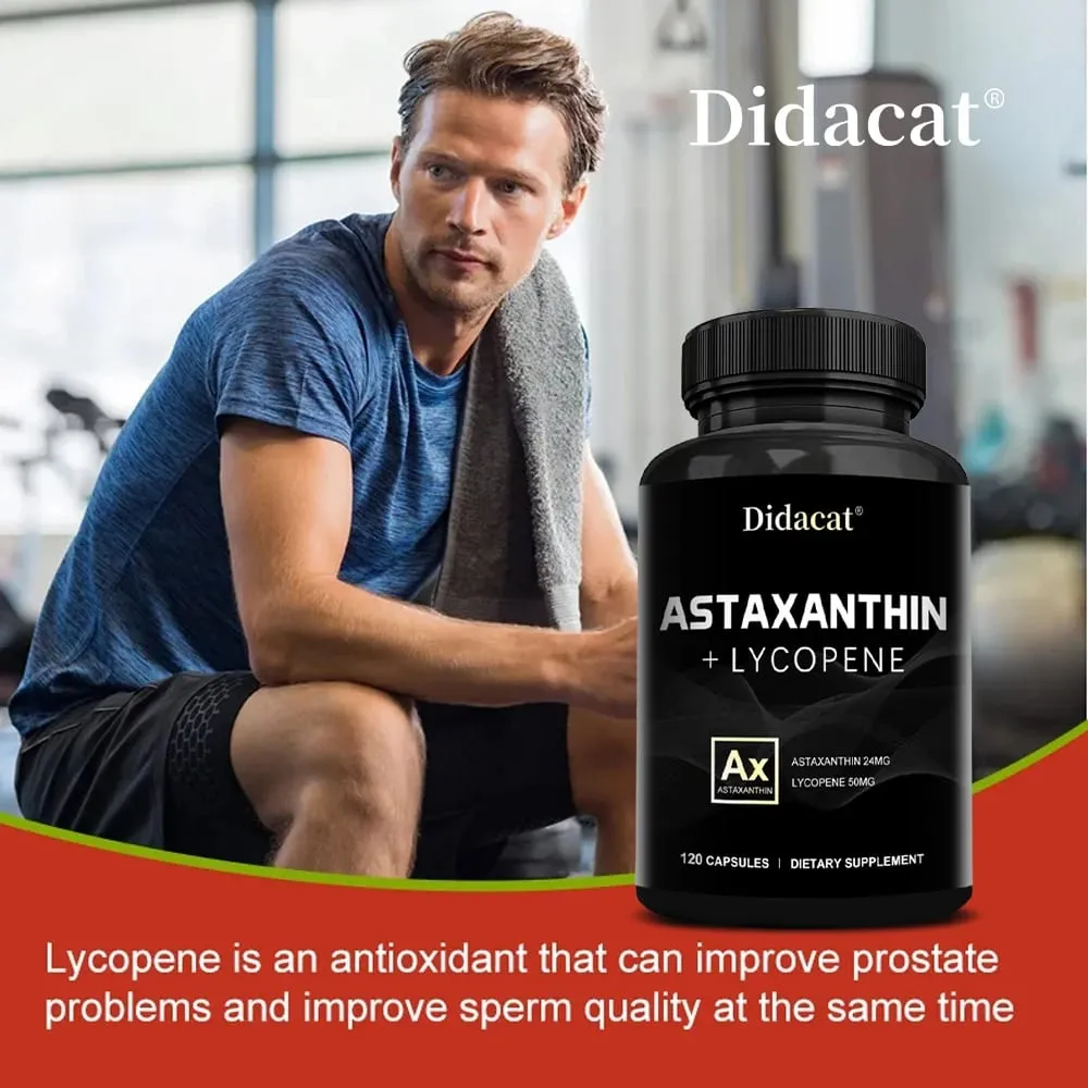 Astaxantina natural 24 mg, um poderoso antioxidante que apoia a saúde cardiovascular e melhora a imunidade