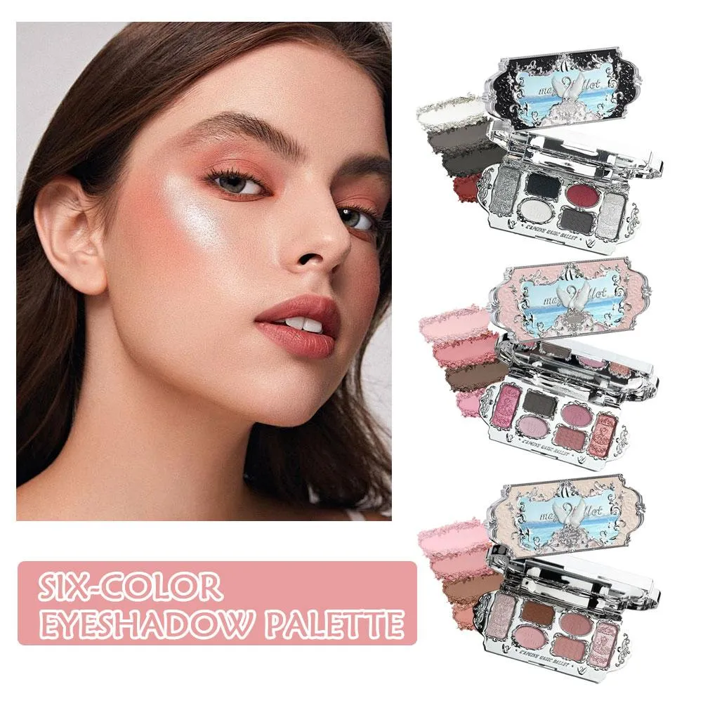 Paleta de sombras de balé mágico, paleta de sombras de balé de cisne, fosca, fina, brilhante, pérola, rosto, glitter, sombra de olho