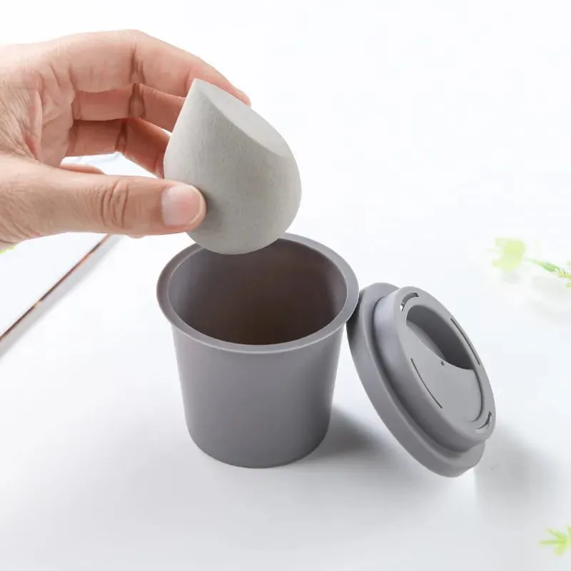 Empty Cosmetic Puff Display Storage Case Beauty Pad Display Stand Sponge Holder Makeup Sponges Stand Powder Puff Drying Holder