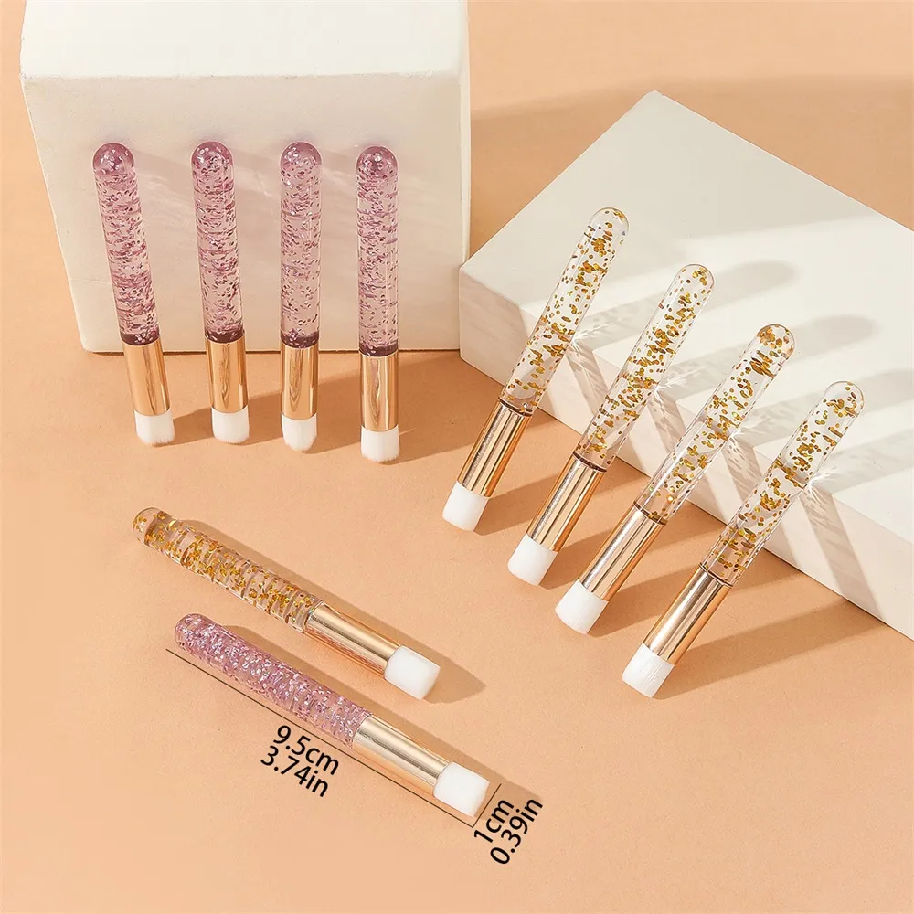 Libeauty atacado escovas de limpeza de cílios para extensões de cílios glitter lash shampoo escovas nariz poros limpeza ferramenta de maquiagem