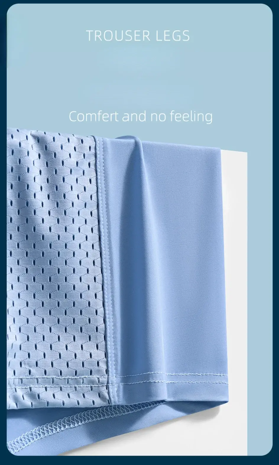 Cuecas masculinas de malha de seda gelo antibacteriana respirável boxer cuecas grandes shorts masculinos calcinha boxershorts
