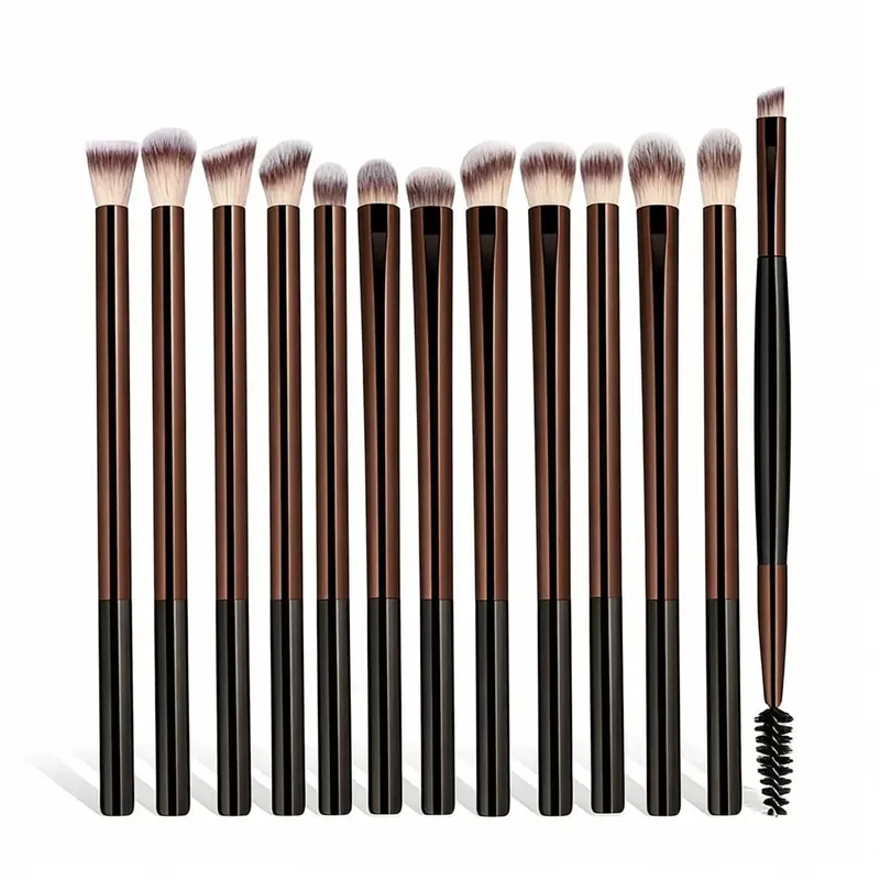 20 pçs pincéis de maquiagem profissional conjunto macio cabelo sintético escova cosmética para fundação sombra sobrancelha delineador mistura fazer — image 14