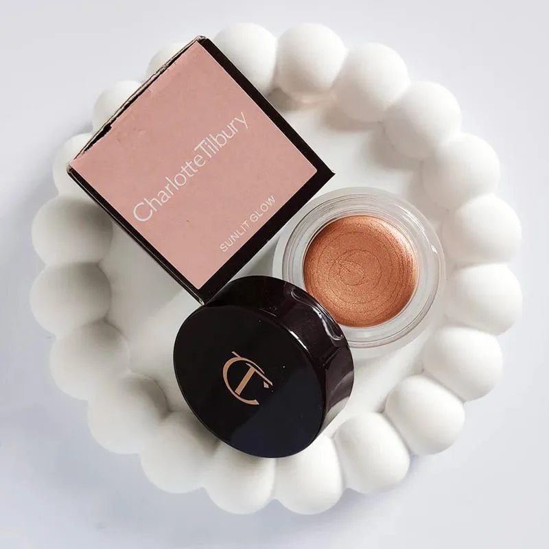 Charlotte Highgloss Repairing Gemstone Disc 7g & Multicolored Eye Shadow Cream Nature Easy To Color Tilbury Foundation Cosmetics