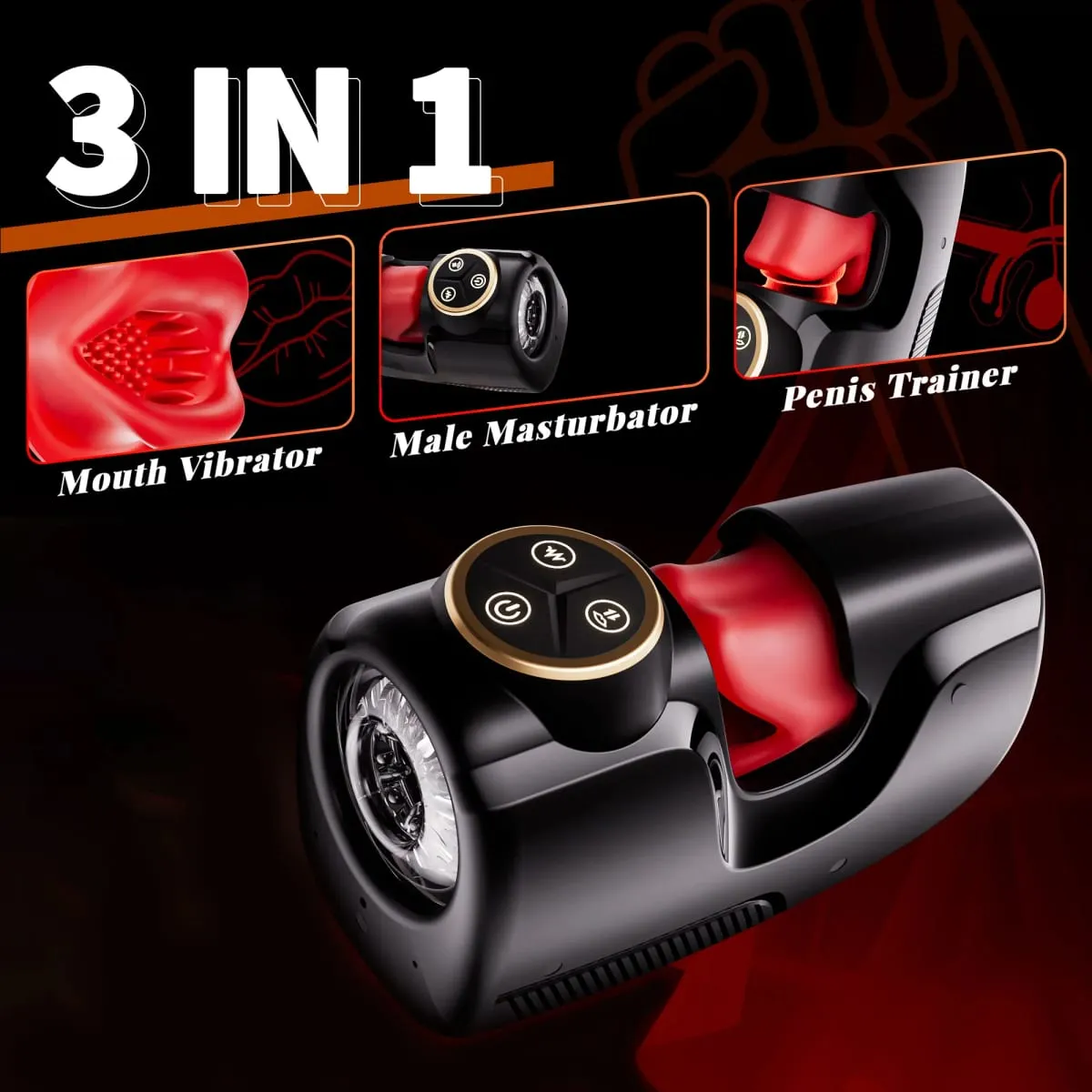 Empurrando masturbador masculino sugando máquina de boquete pênis treinamento vibrador glans estimulador masculino Stroker brinquedo sexual para homens