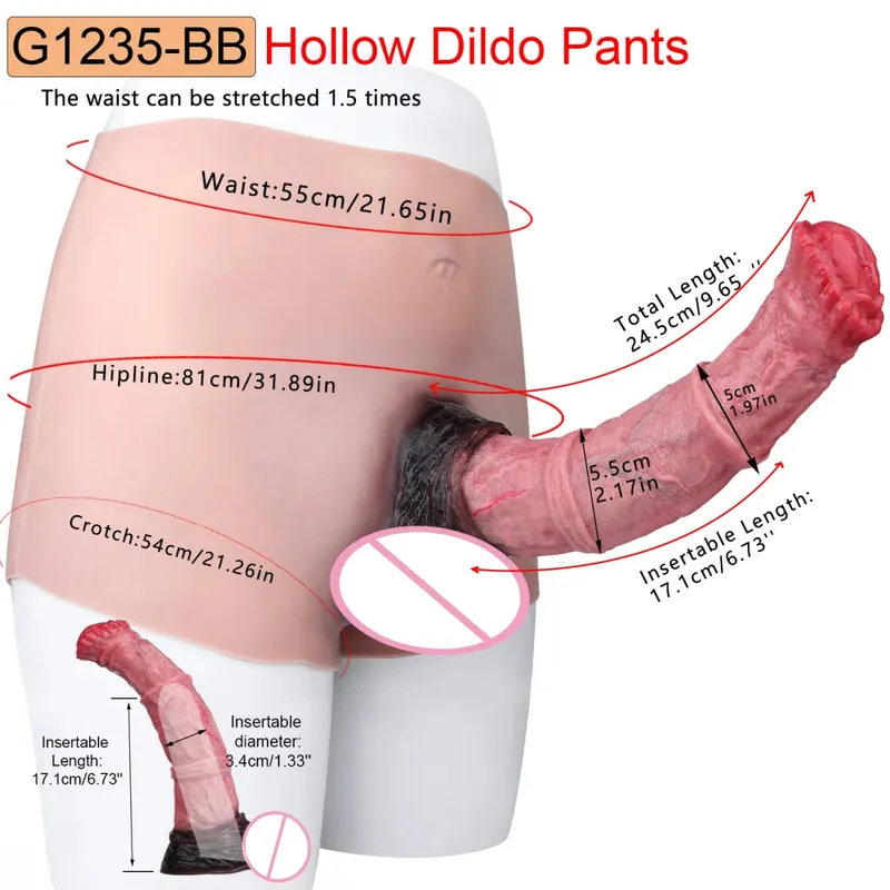 Masculino cinta-on longo oco vibrador ultra realista pênis estender manga calças насадка на член masculino galo capa brinquedos sexuais