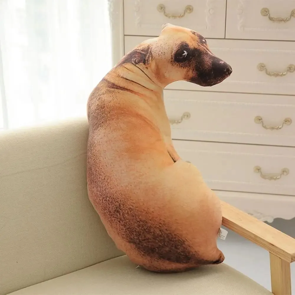 Almofada 3D de animais realistas Soft Criativo Cachorro Almofada Almofada para escritório — image 3