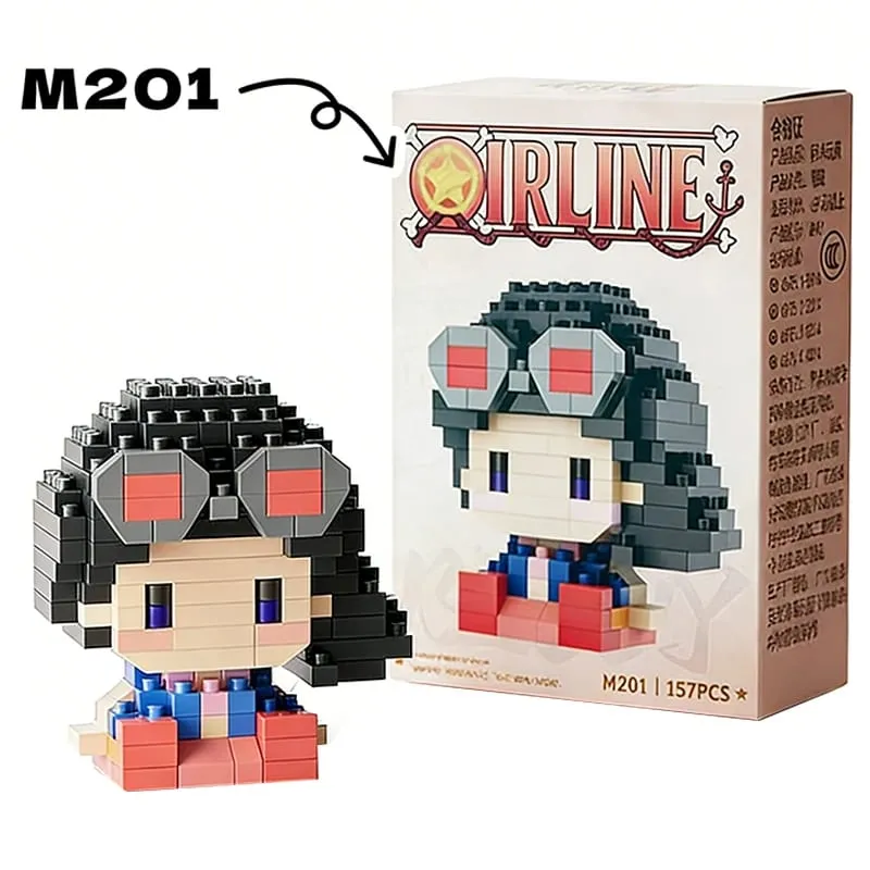 Anime bloco de construção chopper buggy montagem micro bloco de construção zoro robin personagem modelo mini tijolos figura brinquedos para presente