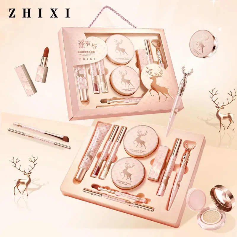 Conjunto de maquiagem para presente, kit de cosméticos para rosto inteiro, coleção de beleza, aniversário, dia dos namorados, conjuntos de maquiagem, conjunto completo de cosméticos
