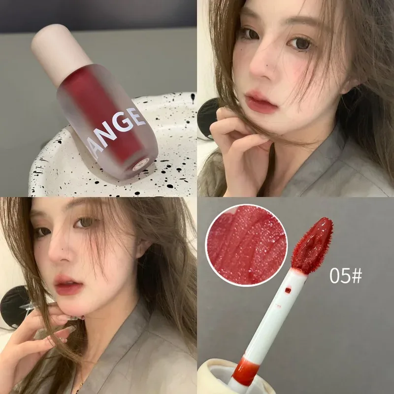 Matte Frosted Lip Gloss Long‑Wear Non‑Sticky Liquid Lipstick Moisturizing Pigmented Lip Tint Daily Makeup Cosmetic