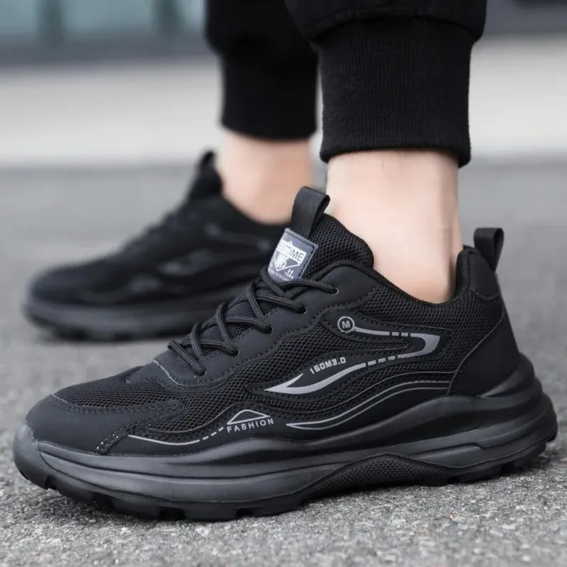 Men's Summer Sports Shoes Versatile Mesh Breathable Comfortable Walking Shoes for Man Outdoor Soft Sole Casual Running Sneakers