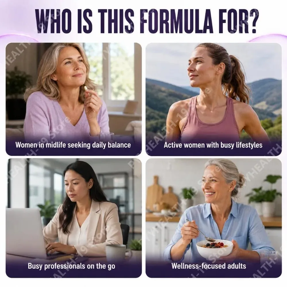 Cápsulas probióticas de suporte total da menopausa 15 bilhões de UFC 5 cepas prebióticas para microbioma digestivo bem-estar adulto 30 contagens