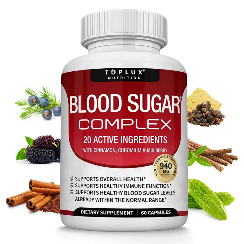 Suplemento complexo de magnésio premium 1000mg Glisinato de magnésio 525mg Complexo de açúcar no sangue 940mg Cápsulas de Moringa 1200mg Não OGM