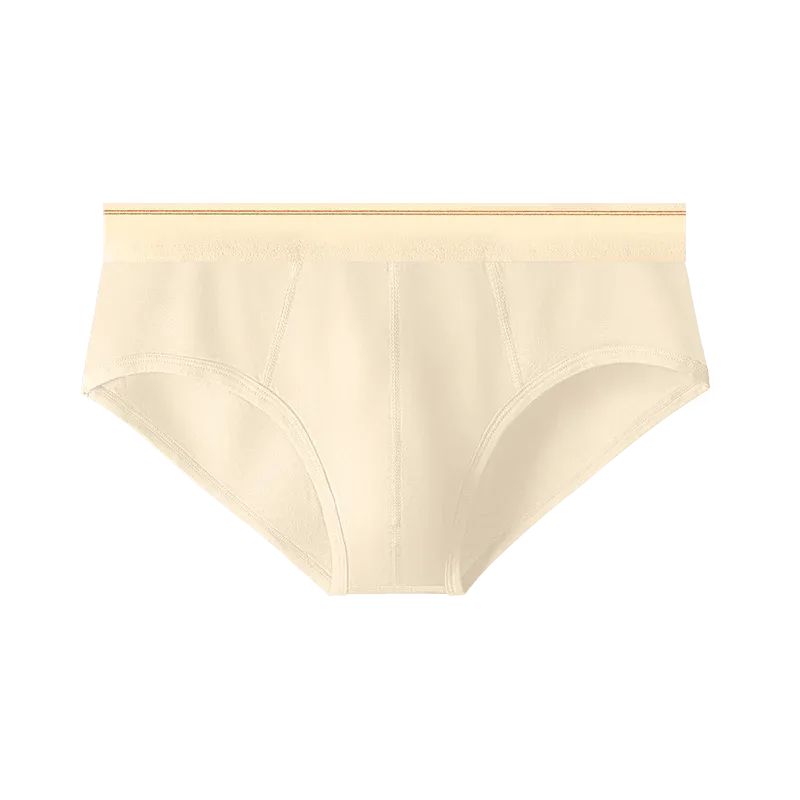 Cueca triangular masculina de algodão puro, respirável e confortável, cintura média, suave para a pele e macia, cueca adolescente 3256810188437944