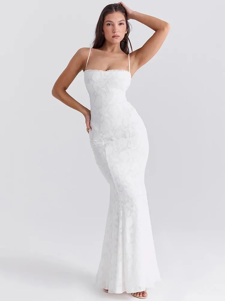 Articat-Women's Sexy Sleeveless Lace Patchwork Backless Bodycon Maxi Dress Elegant Party Club Evening Dress 2024 Summer — image 6