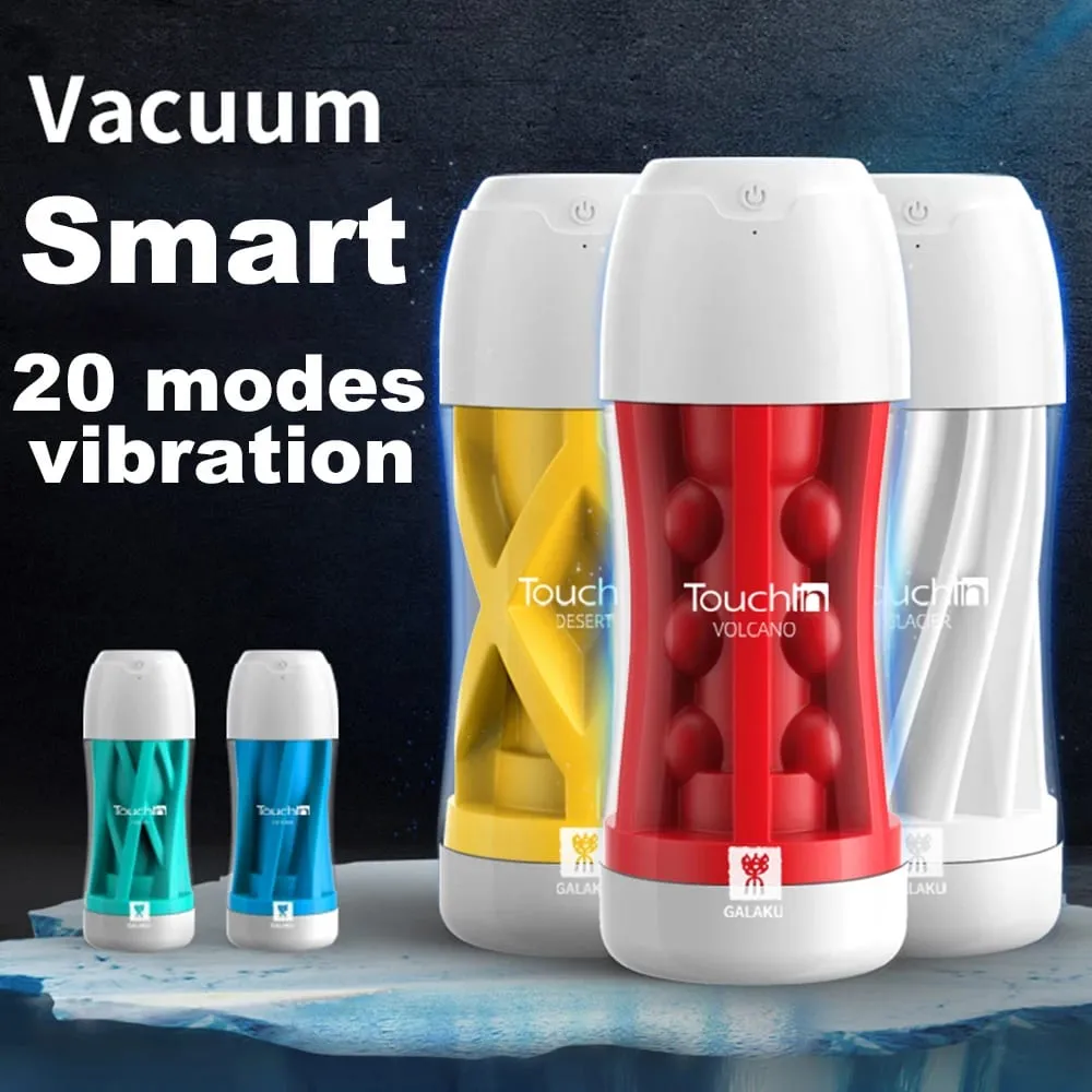 Touch In Masturbator Blowjob Simulation Sucking Cup Soft Realistic Vagina Male Masturbator Erotic Adult Sex Toys For Men