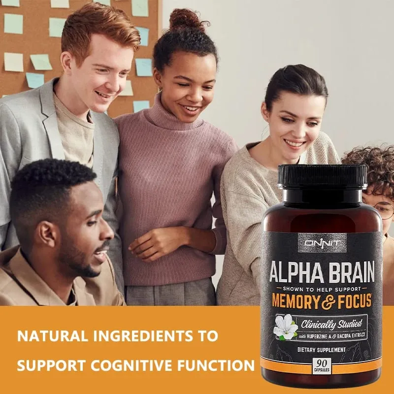 Suplemento Alpha Brain – ajuda a manter as células cerebrais e pode melhorar a concentração da memória e a velocidade de processamento cognitivo