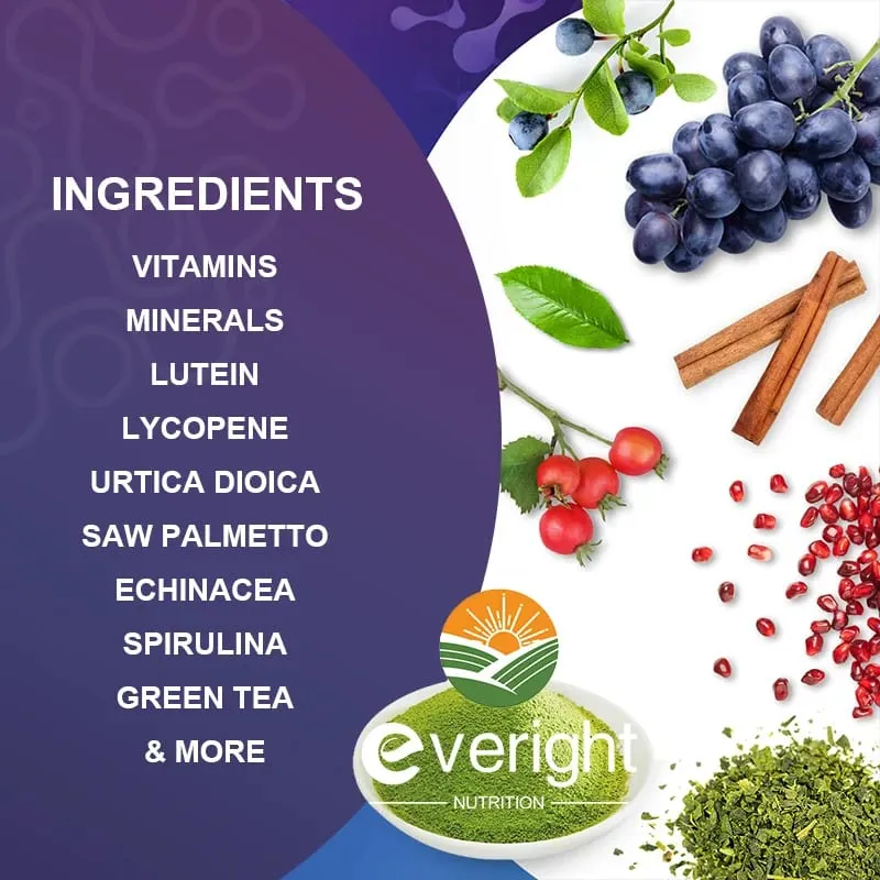Multivitamínico Masculino – Reforço Imunológico com Vitaminas A B12 C D | Energia Diária e Não-OGM