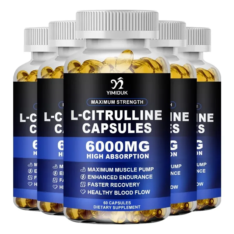 最大強度 L-瓜氨酸膠囊 支持血管 耐力 肌肉酸痛，適合健美和肌力訓練