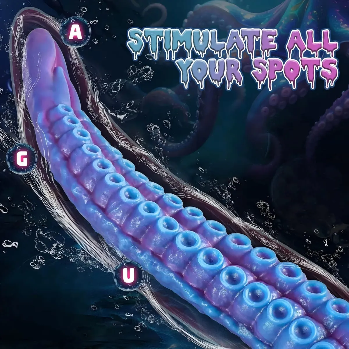 Fantasia tentáculo vibrador de silicone macio plugue anal massageador de próstata enorme pênis falso estimulação do ponto g masturbador brinquedos sexuais adultos
