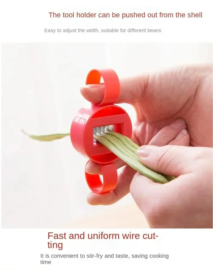 Bean Slicer Green Bean Slicer Cutter Cut Fruit Vegetable Stringer Peeler Remover for Easy Vegetable Slicer Kitchen Gadgets