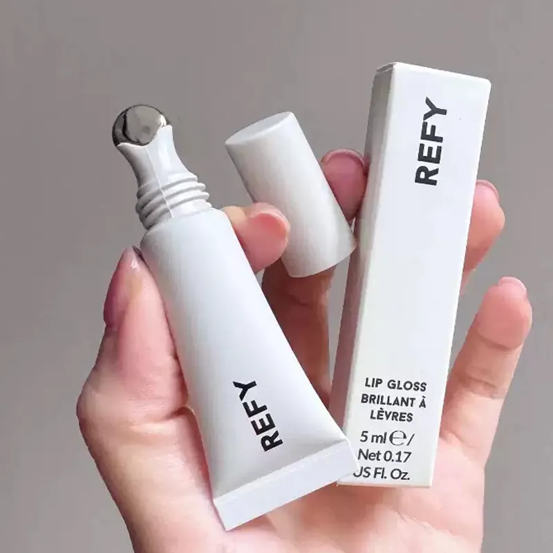 Lip Gloss Blush Dusk Fawn Lip Blam com antiaderente de longa duração Suaviza os lábios Nutritivo Hidratante Claro Cuidados com os lábios Maquiagem para a pele — image 4
