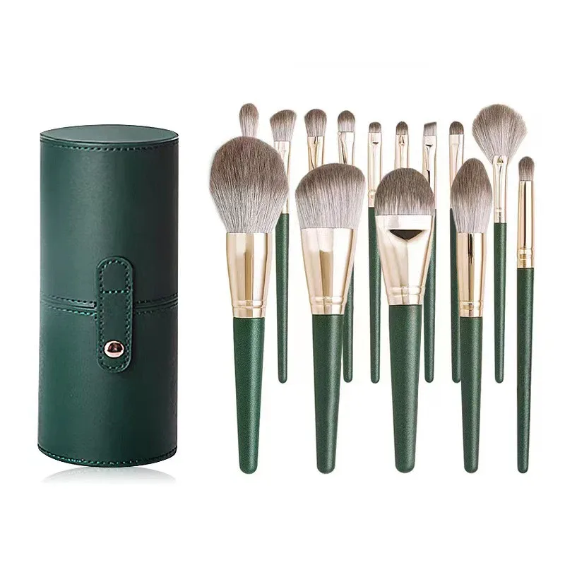 14Pcs Makeup Brushes Set Large Fluffy Soft Eye Shadow Foundation Brush Women Cosmetic Powder Blush Blending Beauty Make Up Tools
