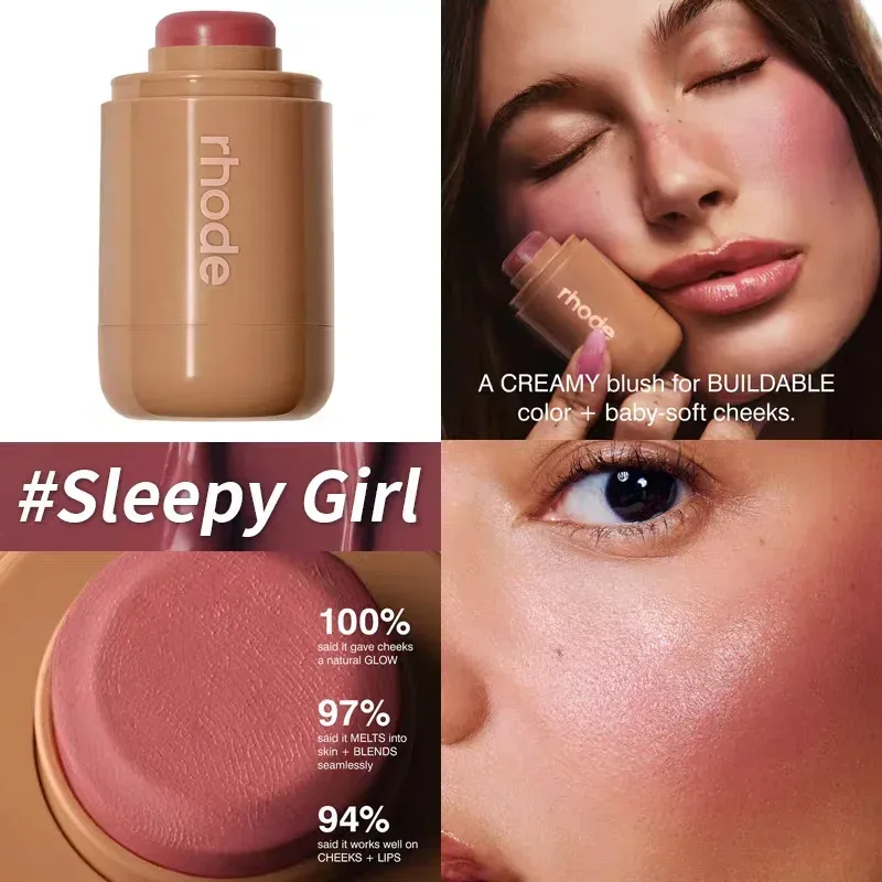 Maquiagem novo modelo reduzir inchaço olho remendo casca de banana picante marg caixa de suco bolso blush vara não-desvanecimento à prova dwaterproof água blush