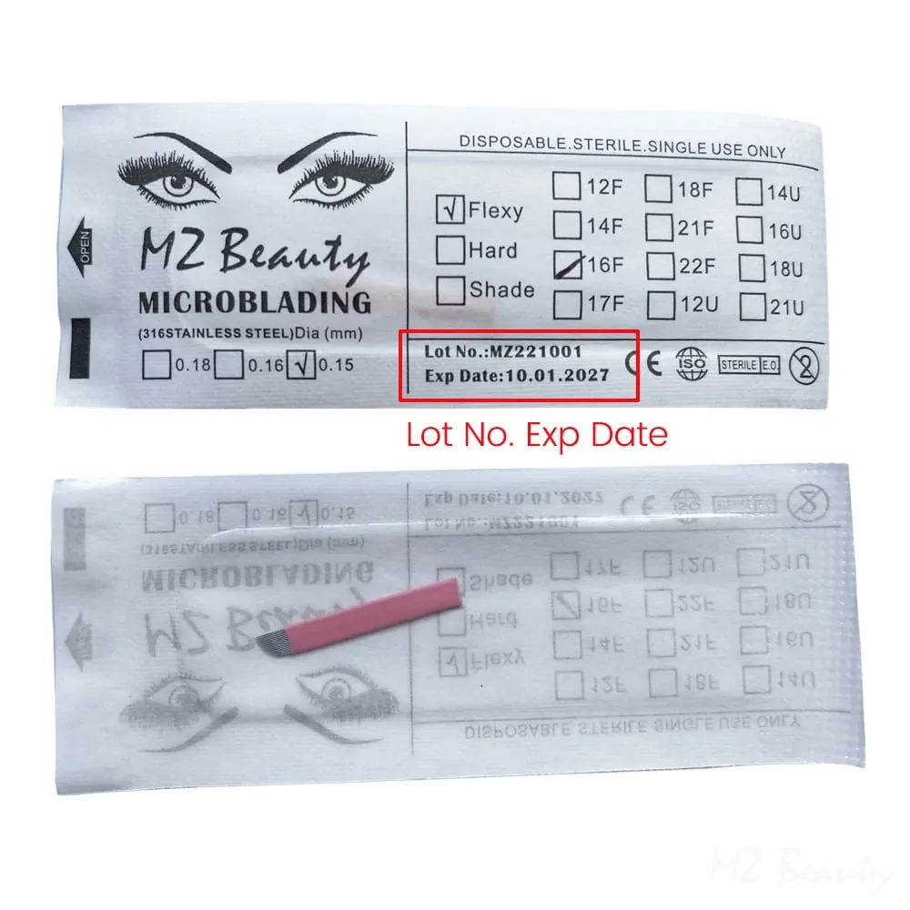Disposable Eyelash Brushes Kits Microblading Needles Dia 0.15MM Micro Tebori Blades Tattoo Eyebrow Supplies Makeup Applicators — image 6