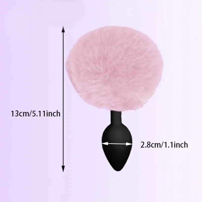 Anal plug coelho cauda bdsm role play silicone massageador de próstata butt plug silicone coelho cauda brinquedos sexuais para mulheres homens gay