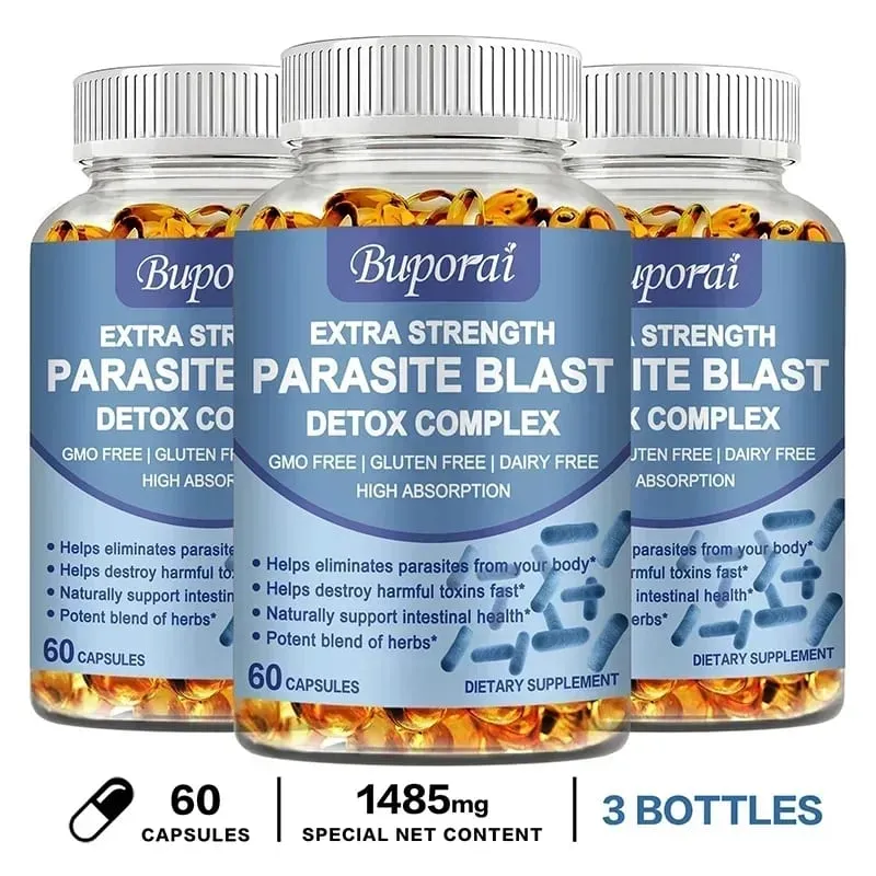 Parasite Blast Detox Complex - Eliminate Parasites Supports Intestinal Cleansing Enhance Immunity Promote Digestion