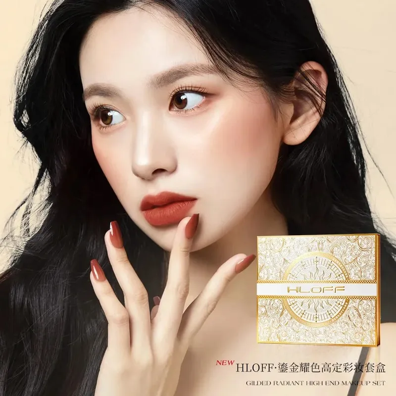 化妝禮品組完整化妝品組口紅腮紅粉餅與蜜粉香水全臉美容系列