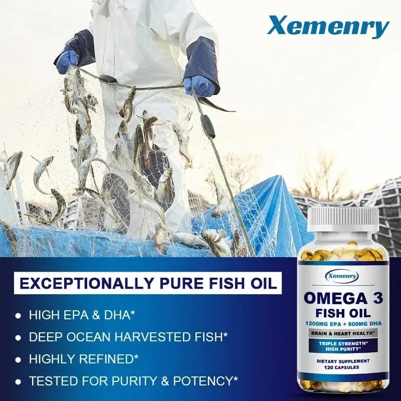Omega 3 魚油 - 支持大腦神經系統，有益於心血管和皮膚健康 抗氧化劑