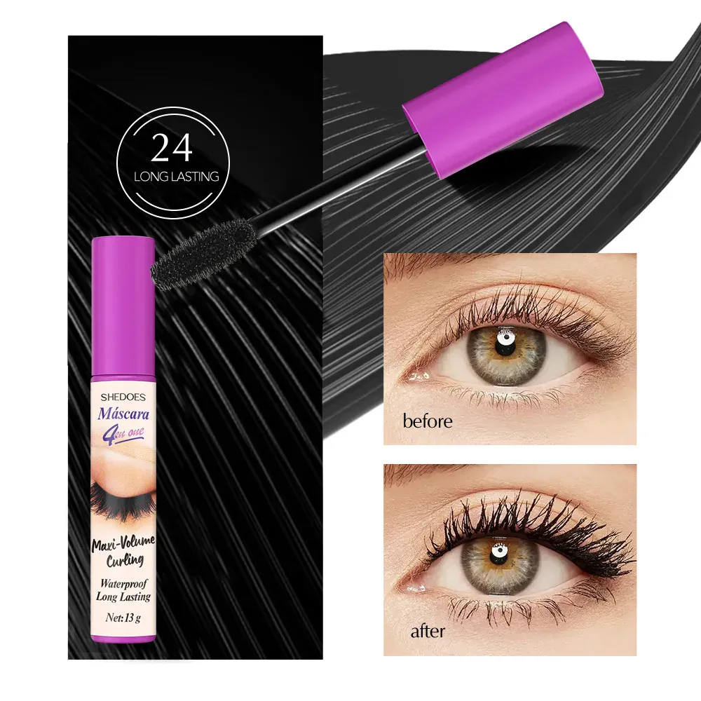 Rímel à prova d'água 5d, alongamento de cílios de longa duração, sedoso, extensão de cílios pretos, maquiagem, beleza, cosméticos coreanos