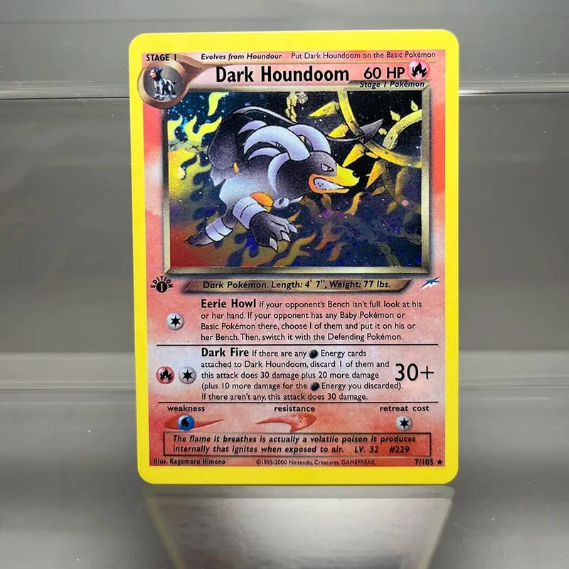 Neo destino charizard ptcg cartão de coleção única 1ª edição 1996 tyranitar gengar cartão pkm cartões proxy brinquedos presentes