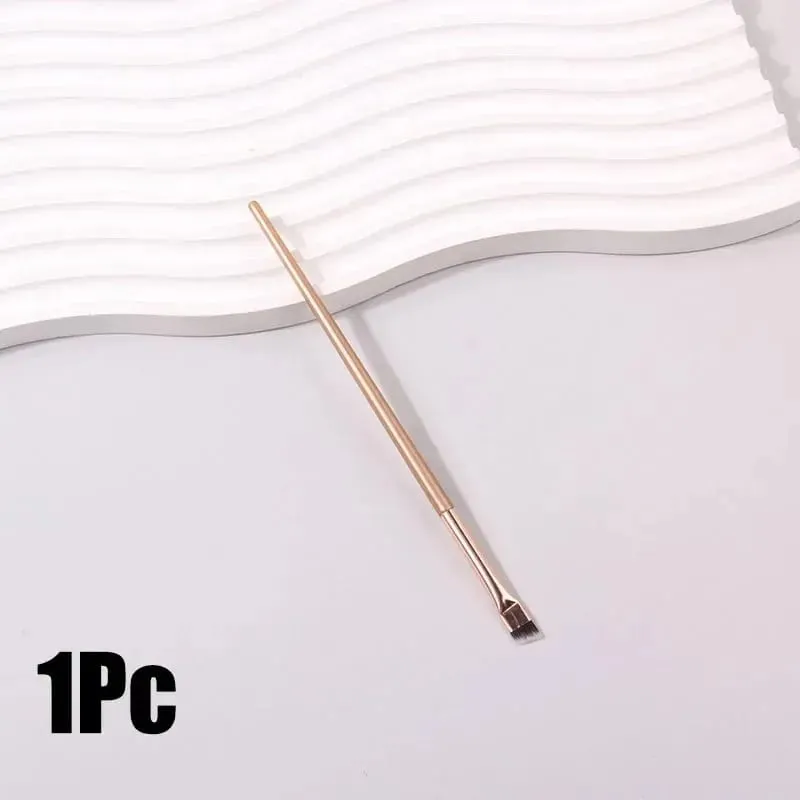 2/5 pçs atualizar lâmina escova de delineador ultra fino ângulo fino escova de sobrancelha plana sob os olhos lugar detalhe preciso escova escova