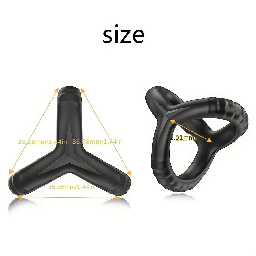Soft Silicone Cock Ring Scrotum Bind Delay Ejaculation Penis Ring Chastity Cage Stronger Erection Sex Toys for Men BDSM Toys