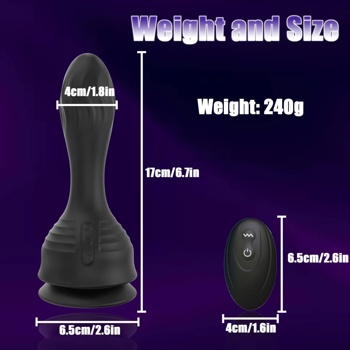 Vibrador inflável com controle remoto, plug anal com 10 modos de balanço, ventosa, massageador de próstata, brinquedo sexual anal para mulheres — image 6