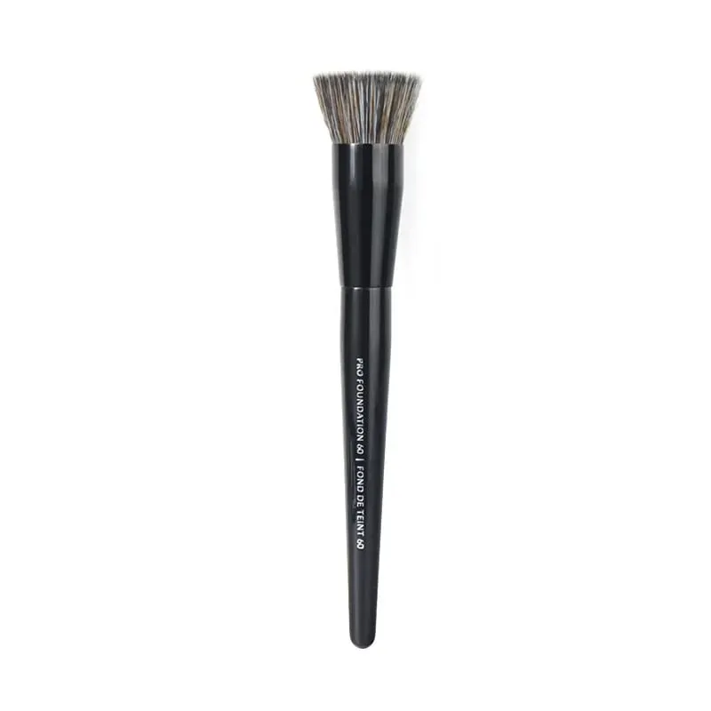 1pc maquiagem chanfrada fundação pó contorno sombra de olho escova ferramenta ultra macio compõem afilado liquidificador destaque sombra de sobrancelha