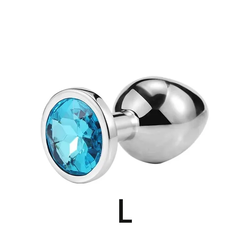 Metal suave anal plug base de jóias de aço inoxidável suave butt plug massageador de próstata vibradores ânus estimulador brinquedos sexuais adultos