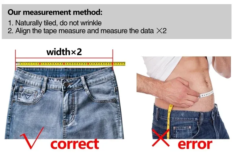 Spring New Men's Straight Jeans Comfortable Elastic Casual Business Work Trousers Retro Blue Fashion Fit Washed Denim Pants