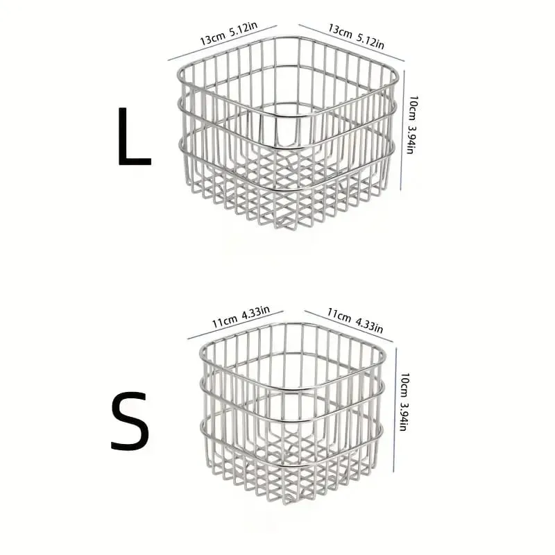 不鏽鋼化妝品工具收納籃多用途化妝刷護膚工具香水收納盒化妝品分類盒