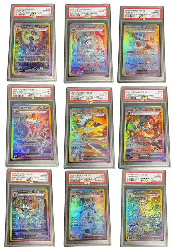 Proxy POKEMON PRE English PRISMATIC EVOLUTIONS #161 UMBREON ex Grade 10 Collection Card Toy