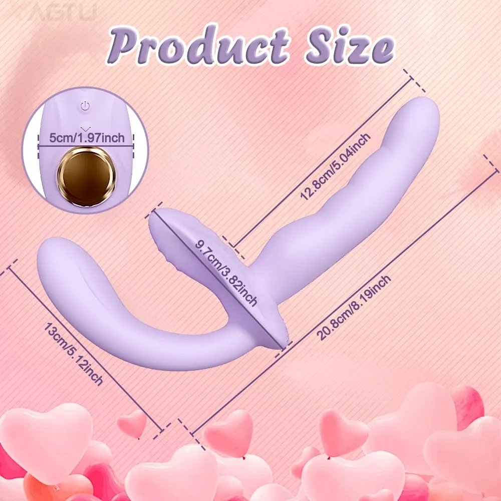 Vibrador de ponta dupla com controle por aplicativo, vibrador para ponto g, pênis removível, vagina, brinquedos sexuais adultos para casais de lésbicas — image 4