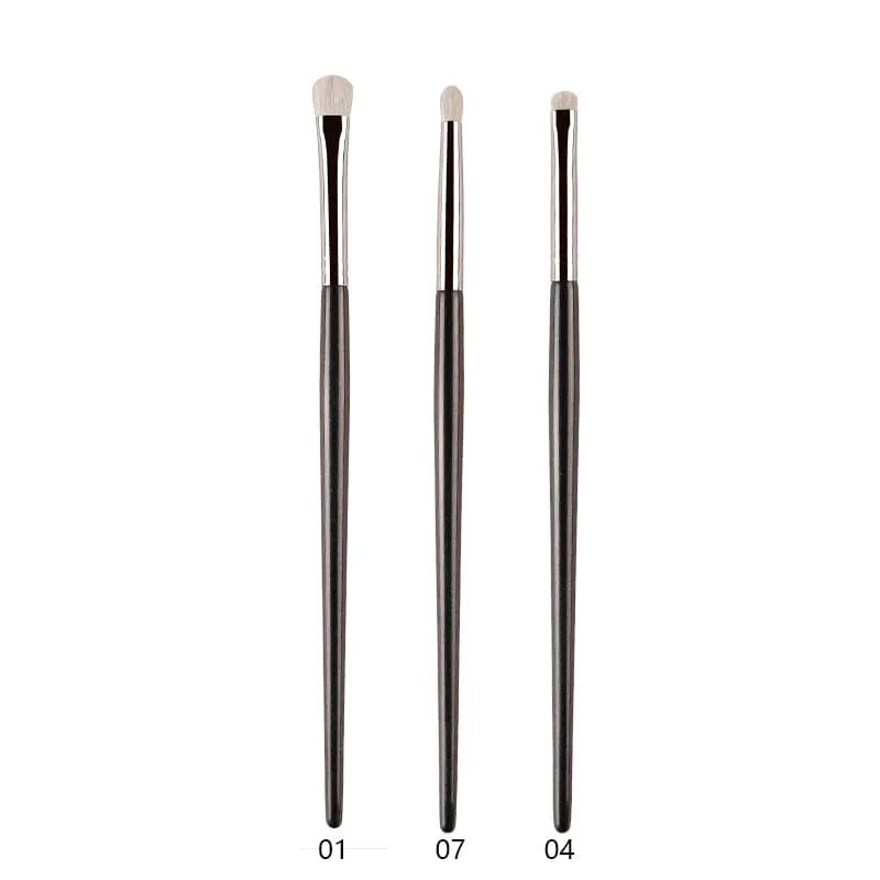 1pc White Pony Hair Eyeshadow Makeup brushes Small Smudge Precision Crease Detail Bevel Eye Shadow Make up brush Liner Lip