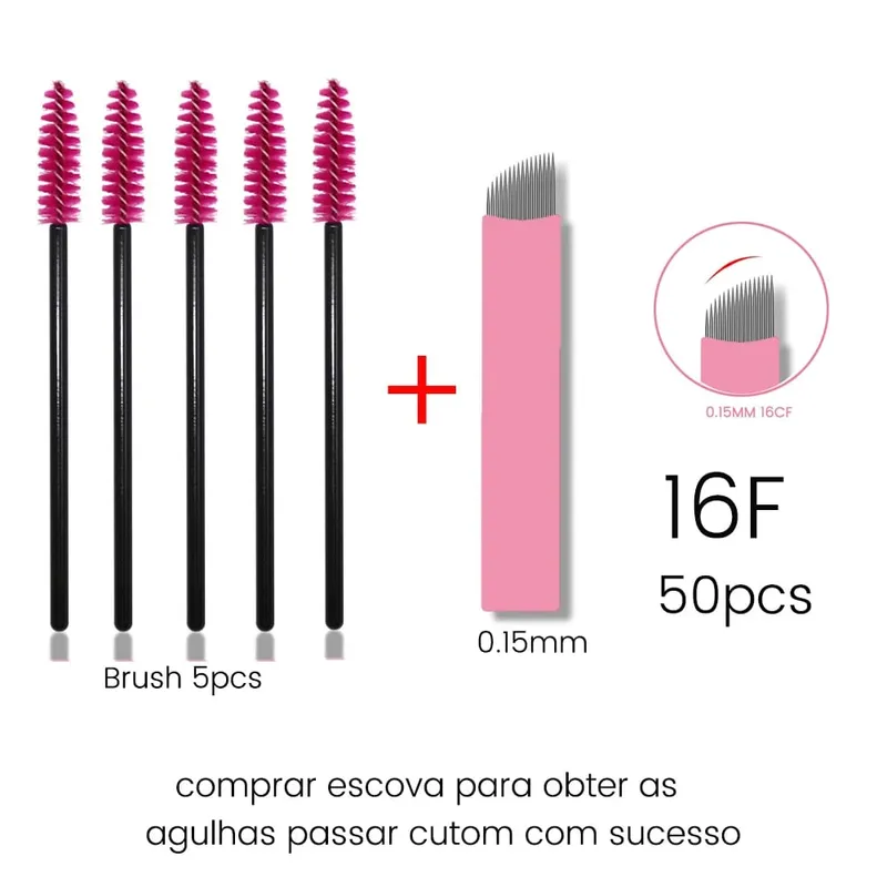 Disposable Eyelash Brushes Kits Microblading Needles Dia 0.15MM Micro Tebori Blades Tattoo Eyebrow Supplies Makeup Applicators — image 14